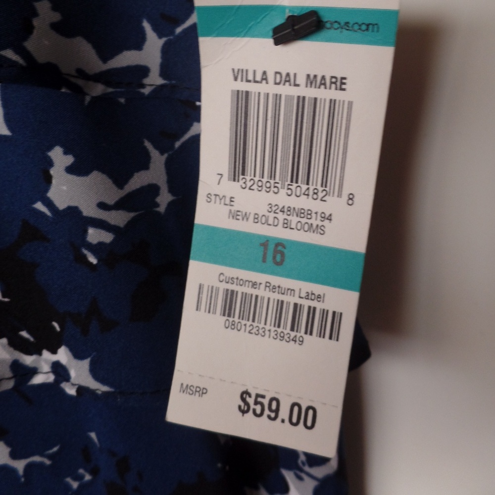 Blue, gray, and black tiered skirt - Alfani - Picture 3 of 5